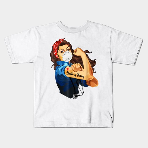 Face Mask Strong Director T-Shirt Kids T-Shirt by wilson